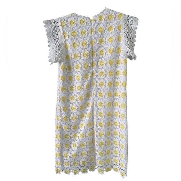 J.Crew Short-sleeve dress in floral crochet 2 - Picture 2 of 5